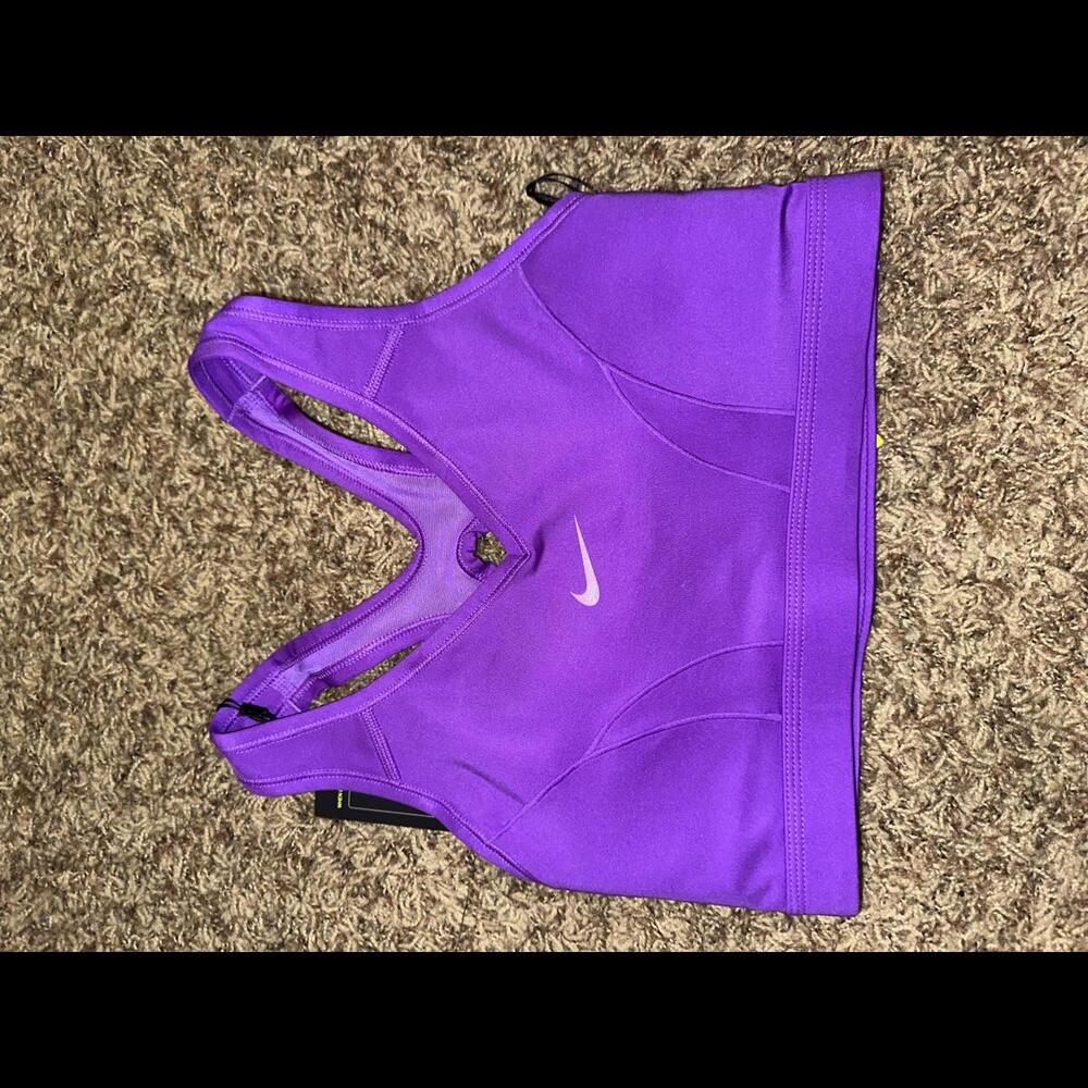Nike Women's Purple Medium Support Sports Bra